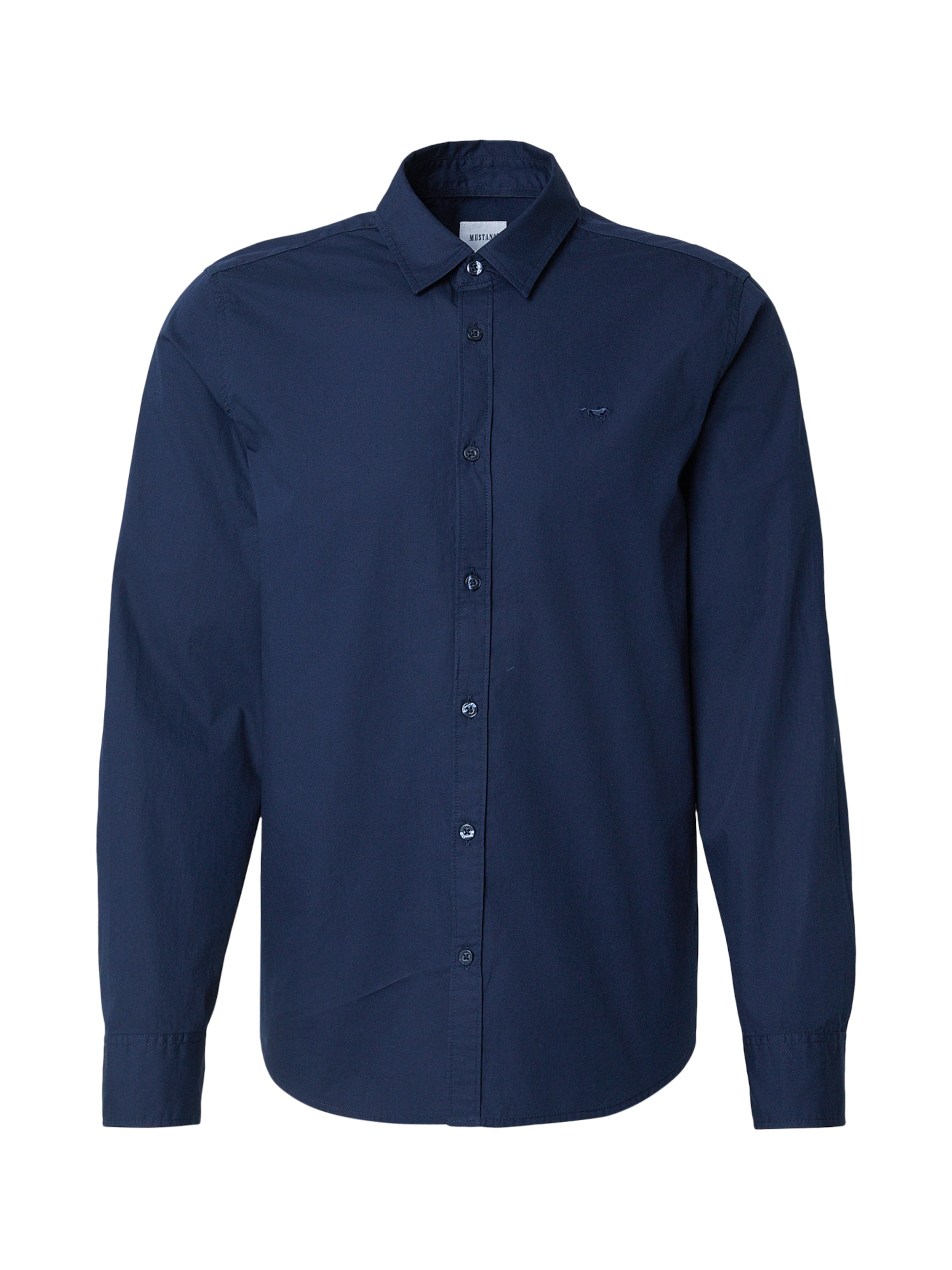 

MUSTANG Деловая рубашка приталенного кроя 'Style Canton' в темно-синем цвете