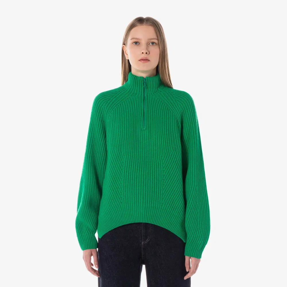 Женский свитер Lacoste 3D-эффект, зелёный