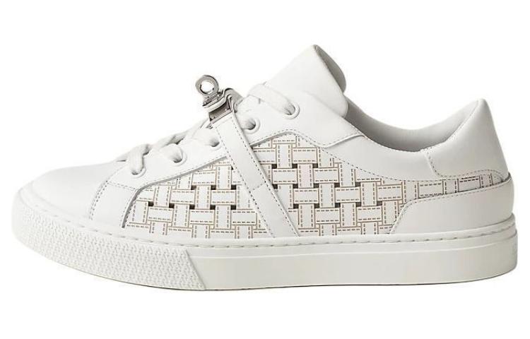 Женские белые скейтерские кеды Day Low Top HERMES