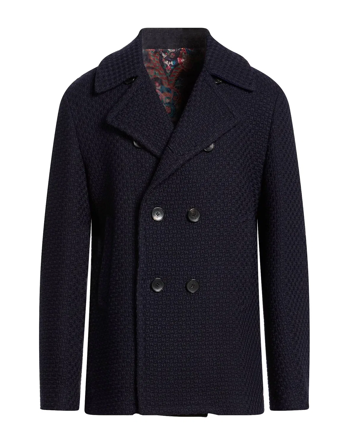 Пальто твидовое ETRO Midnight blue