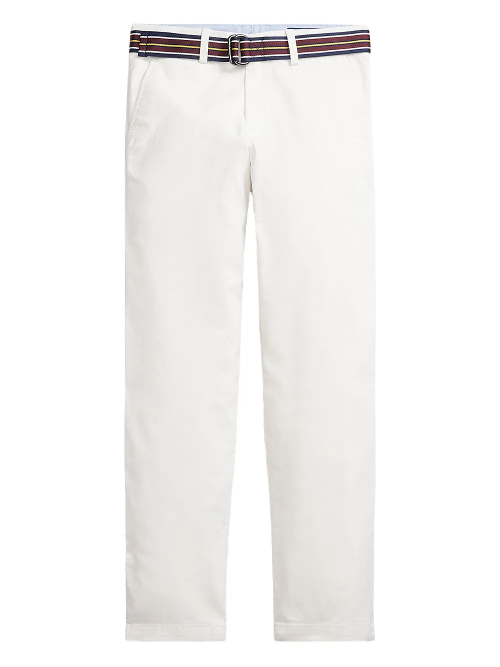 

Брюки из хлопка с поясом POLO RALPH LAUREN KIDS, белый