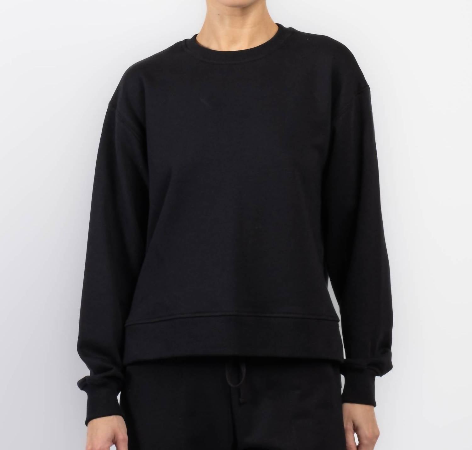 

Arlo Mott Свитшот Delancey с круглым вырезом, черный