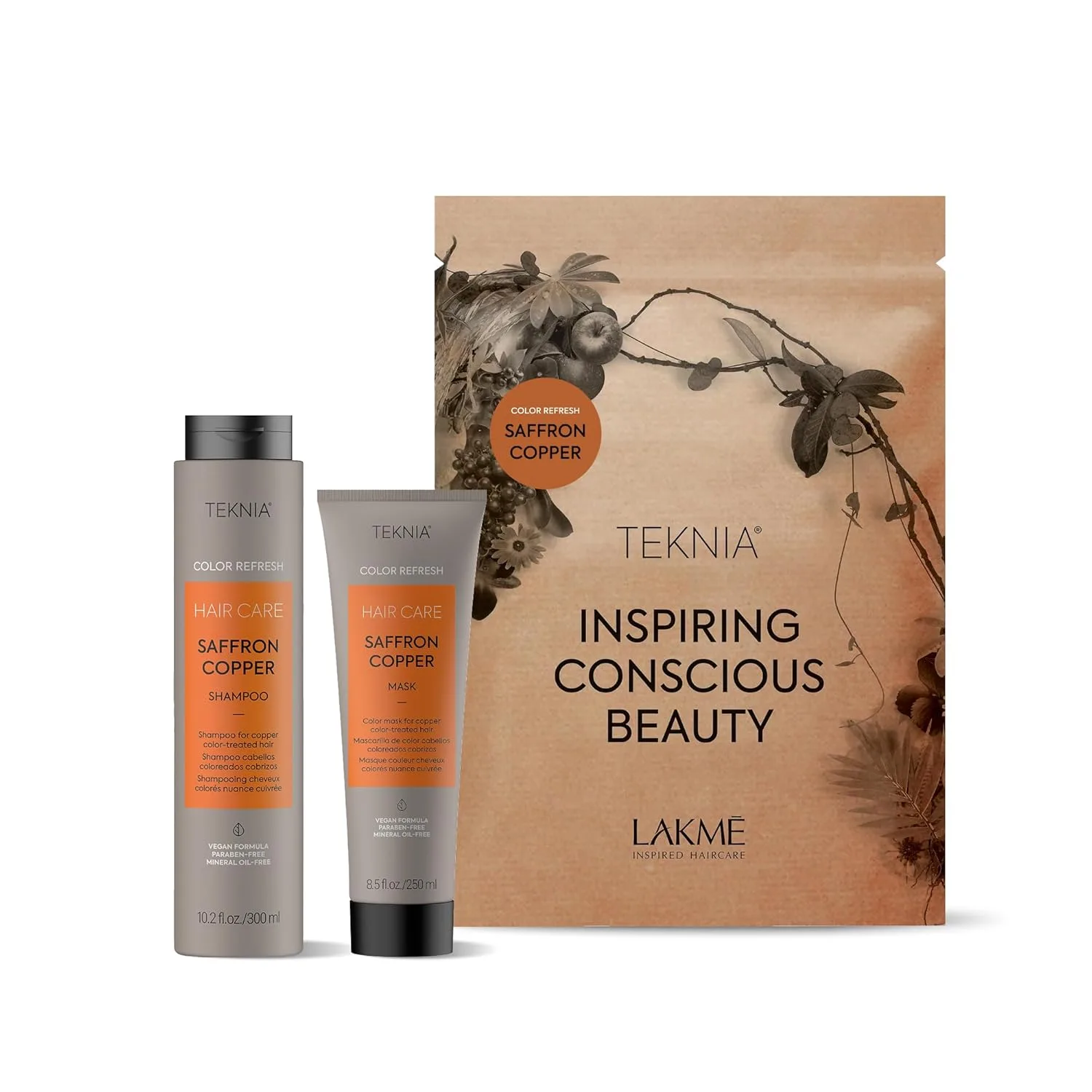 Набор для ухода за кожей Lakmé Teknia Refresh Saffron Copper (полный размер)