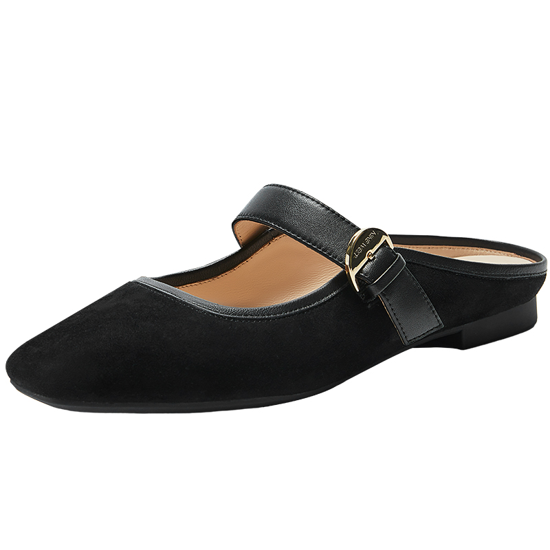 Домашние тапочки с запахом на носочке NINE WEST, экрю