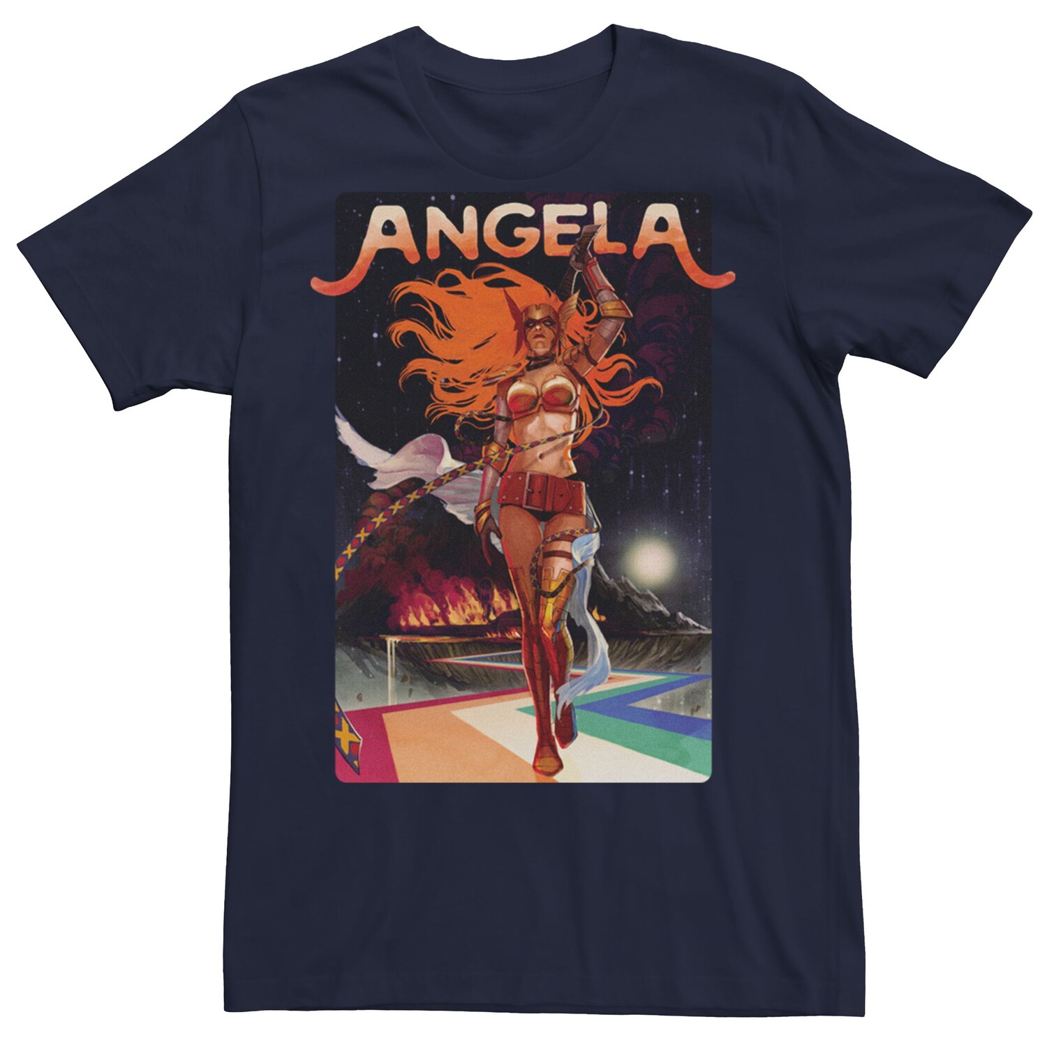 

Мужская футболка с рисунком Marvel Now Angela Catwalk Licensed Character