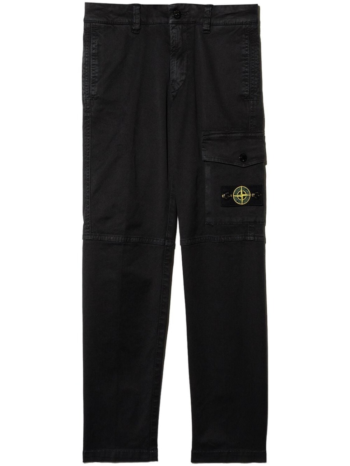 

Stone Island Junior брюки карго с нашивкой-логотипом, черный