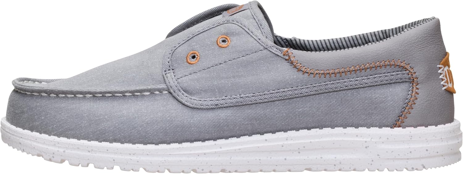 

Кроссовки HEYDUDE Mens Wally Cru Stretch Canvas, серый