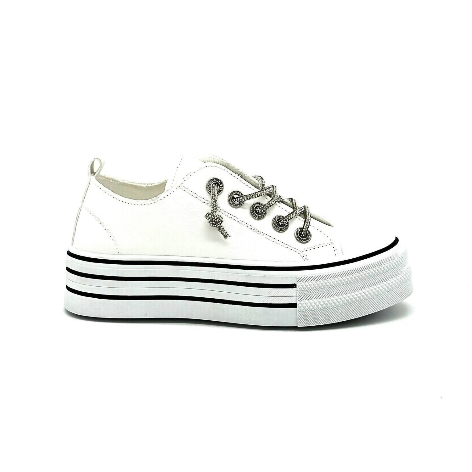Женские кроссовки Harley Slip On белого цвета Bonavi