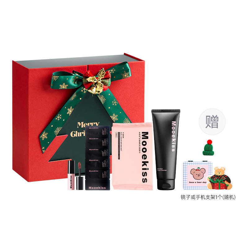набор косметики для женщин Mooekiss, [snowflake new year]face & lips 4-piece set — фото 2