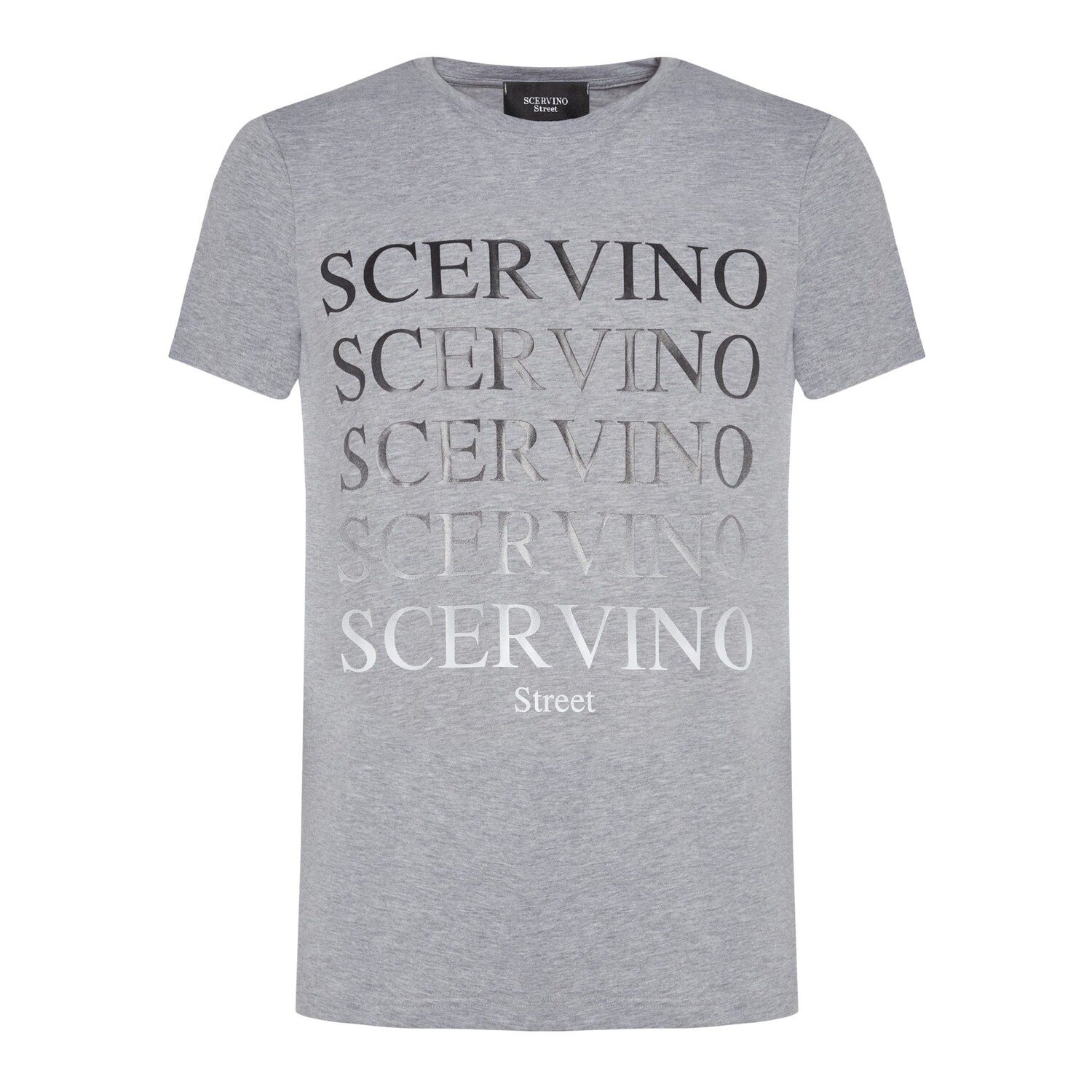 

Серая хлопковая мужская футболка Ermanno Scervino