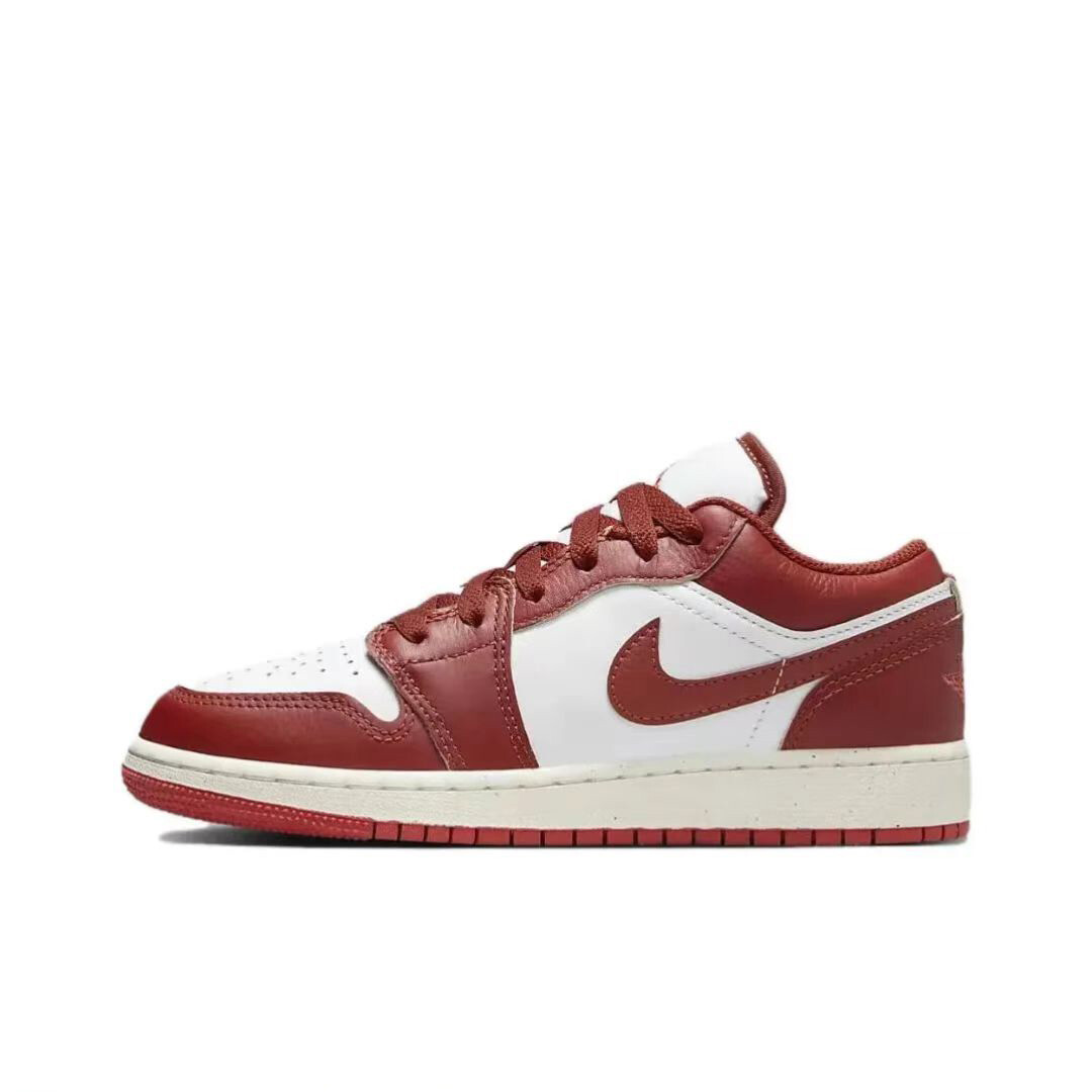 Кроссовки Air Jordan 1 Vintage Basketball Shoes Men Low-top White/black/brown, черный/коричневый — фото 4