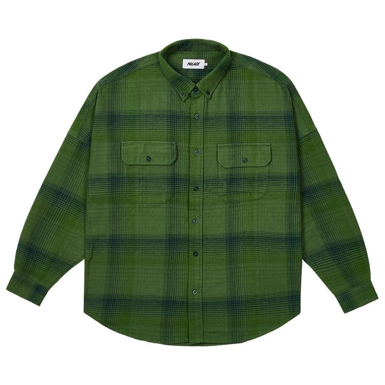 

Рубашка Palace Brushed Flannel Drop Shoulder Shirt, Green