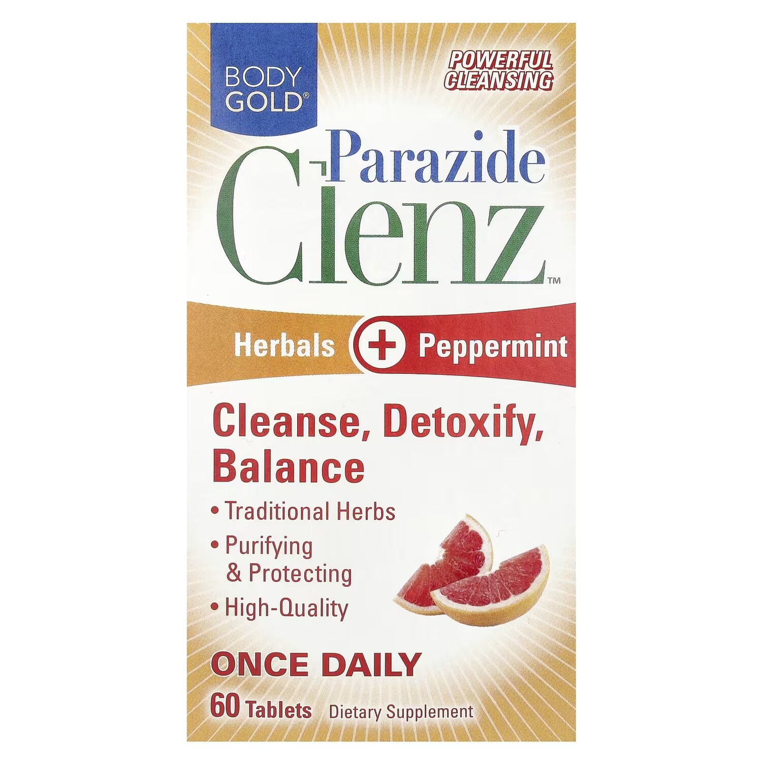 

Комплексная смесь BodyGold Parazide Clenz для кишечника, 60 таблеток