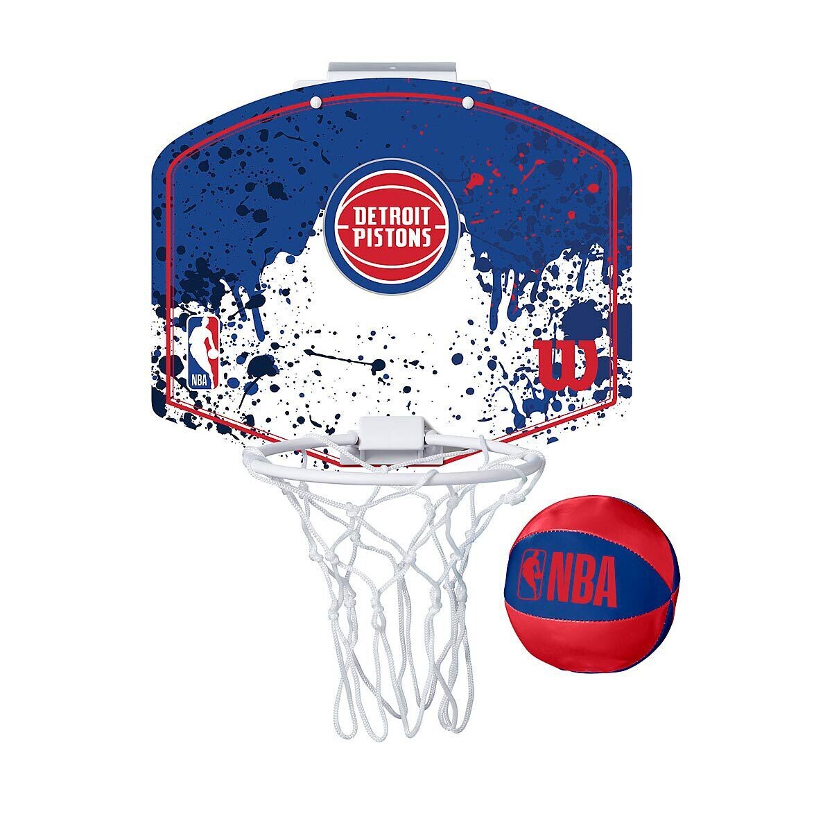 

Мини обруч команды NBA Detroit Pistons Wilson, серебряный