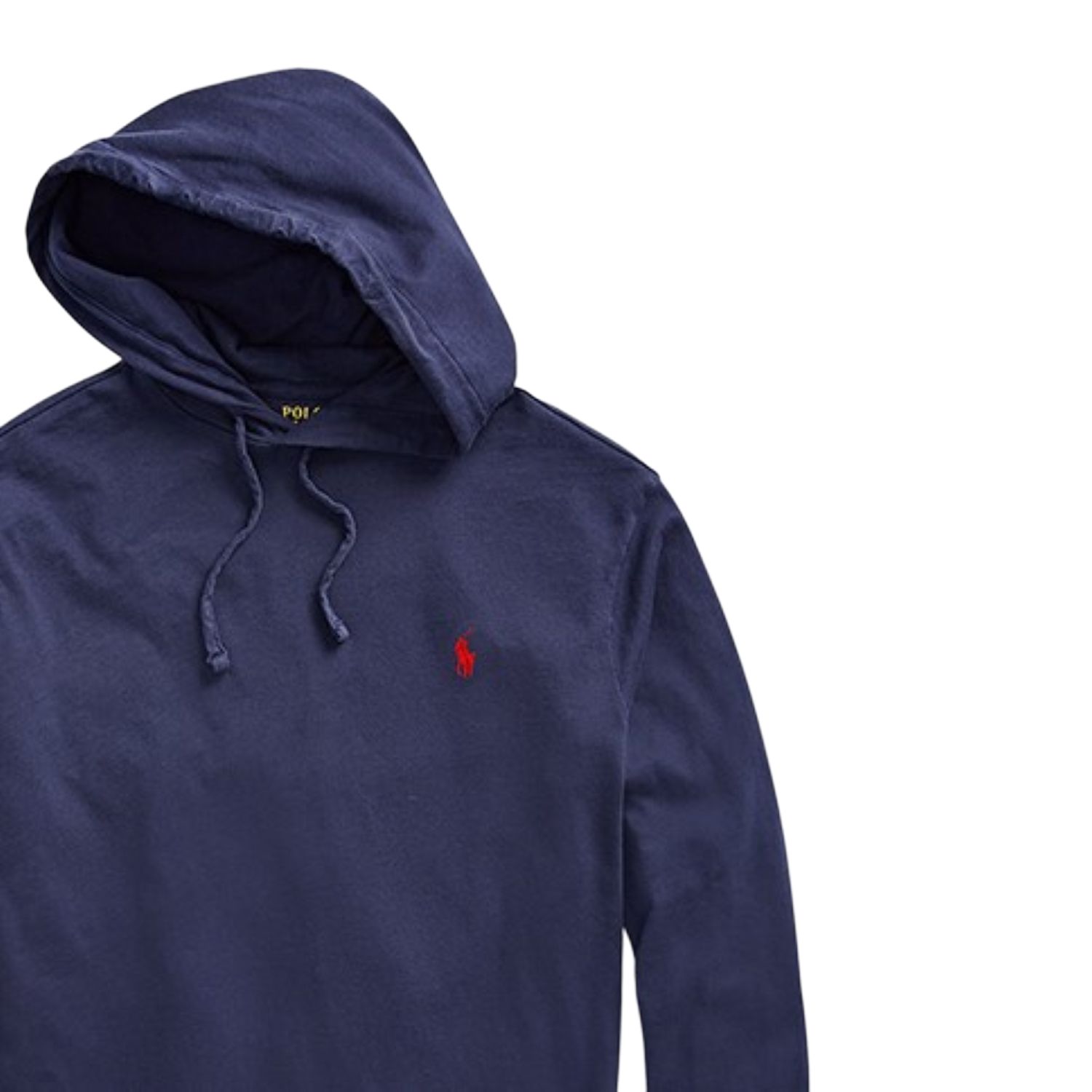 Длинный рукав хлопковая толстовка с капюшоном Polo Ralph Lauren, синий — фото 4