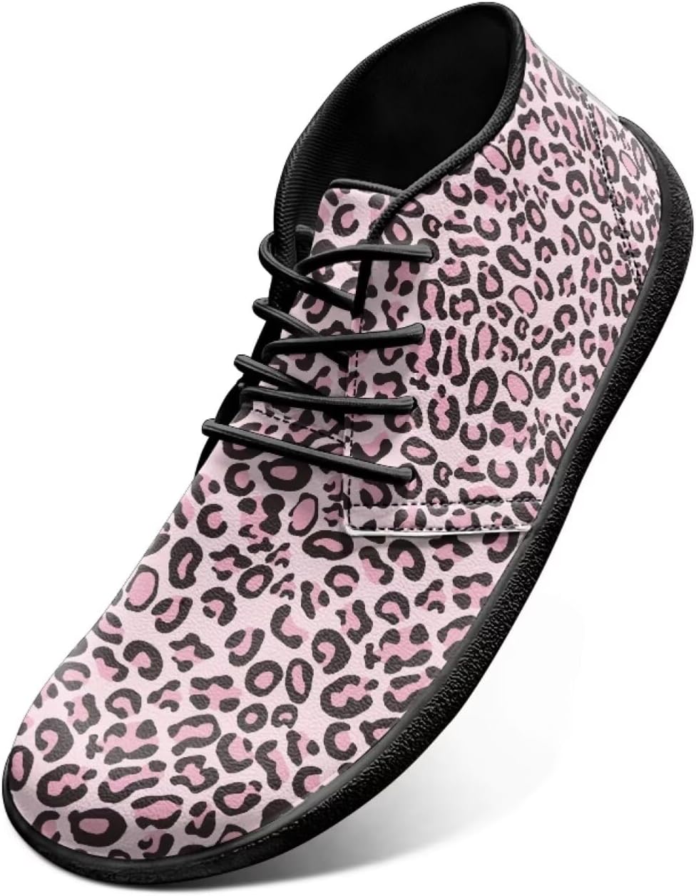 

Мужские беговые кроссовки Animals Print с голой пяткой, модный дизайн из ПУ кожи, заземленная обувь для мужчин Watdotory, розовый