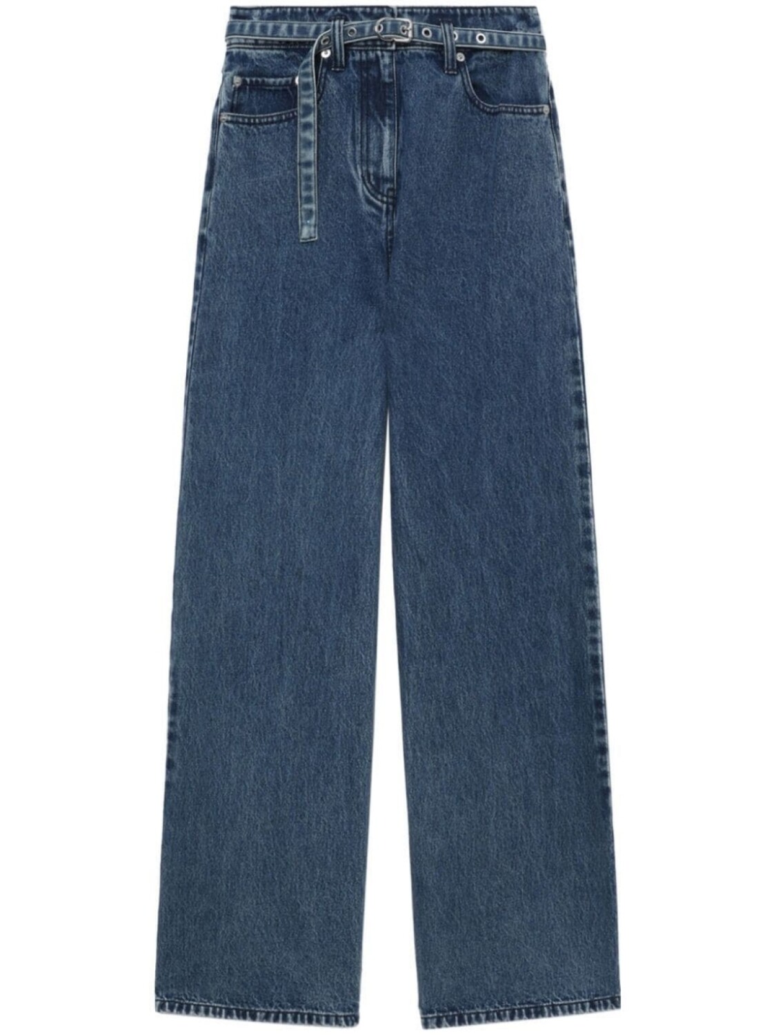 

Джинсы широкого кроя с поясом 3.1 Phillip Lim, синий