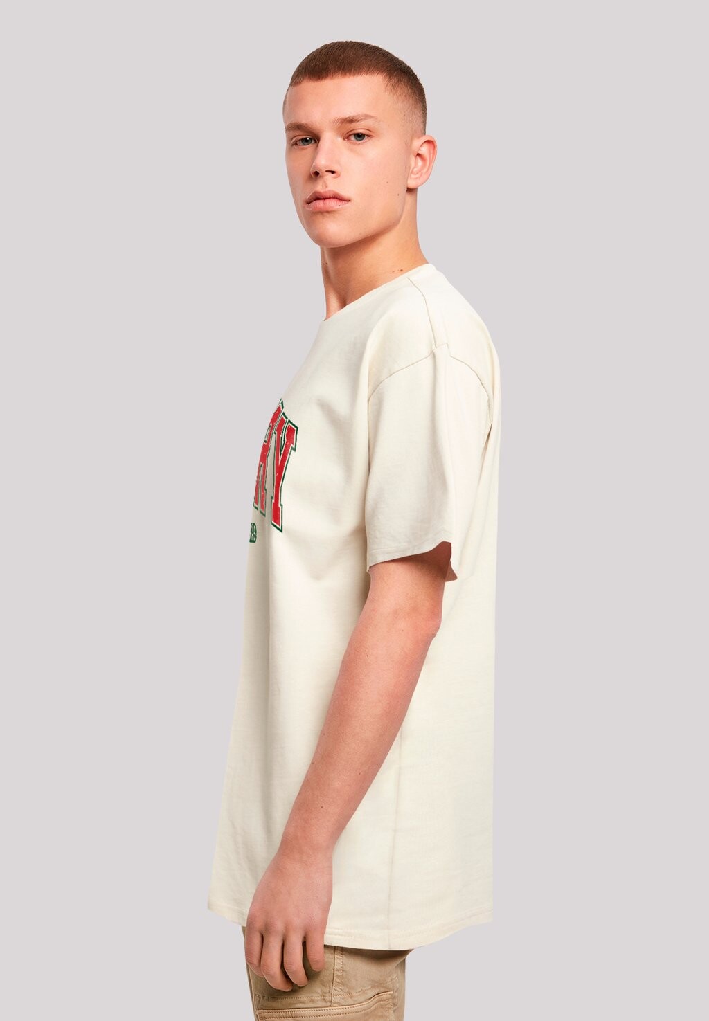 

Футболка с принтом WEIHNACHTEN VARSITY RETRO F4NT4STIC, песочный