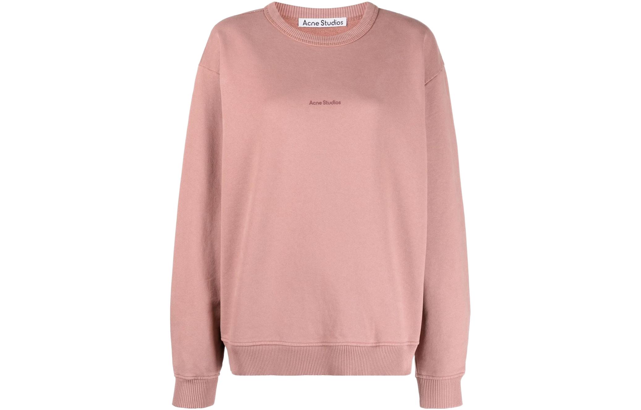 

Свитшот с логотипом Stamp в цвете бледно-розовый Acne Studios