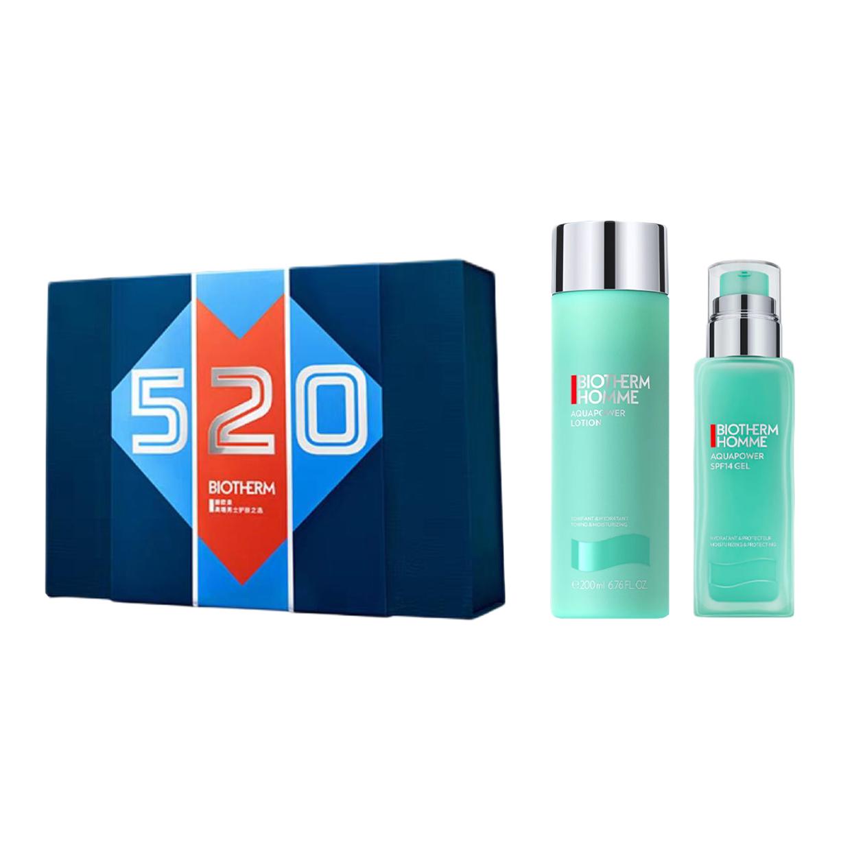 Набор для ухода за кожей Biotherm Homme Aquapower: очищающее средство + тоник, 125 мл + 200 мл — фото 2