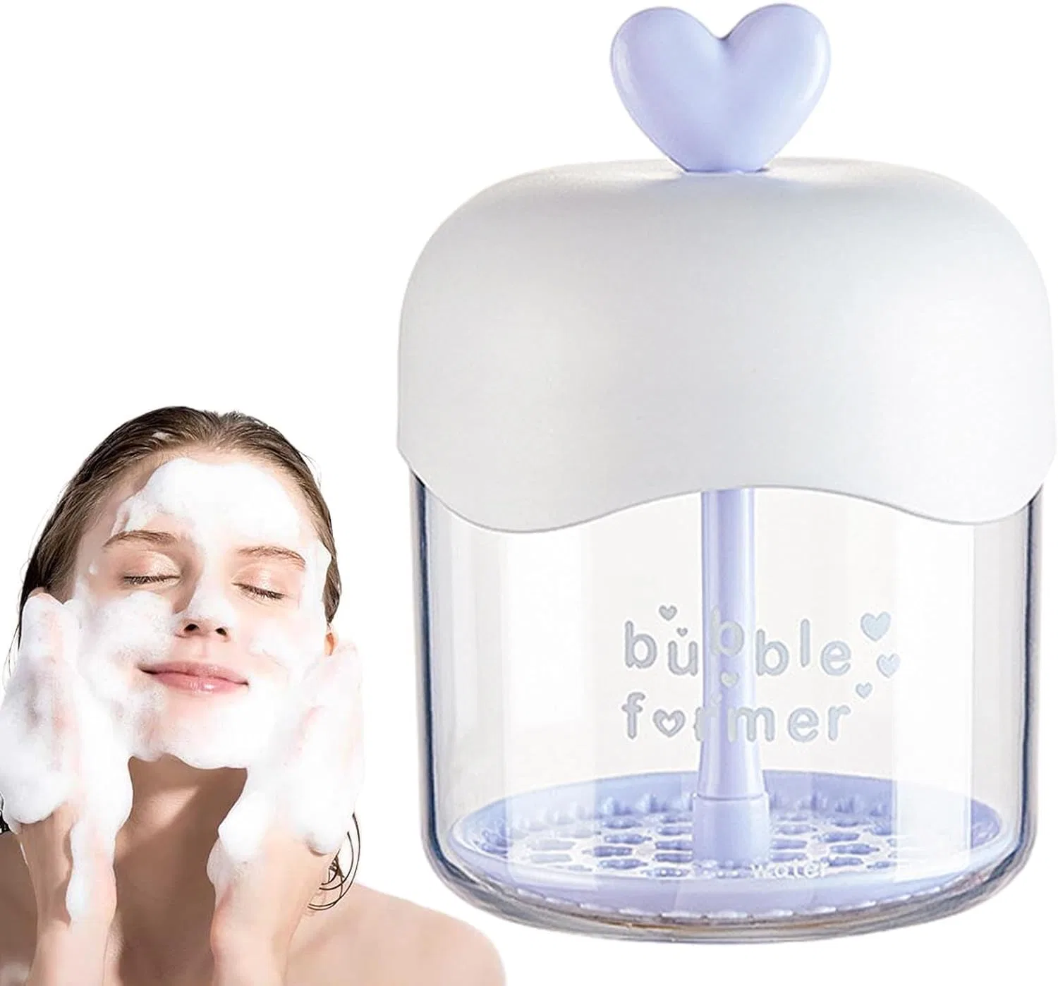Устройство для создания пены для умывания 12 см Generisch, Clear Blue