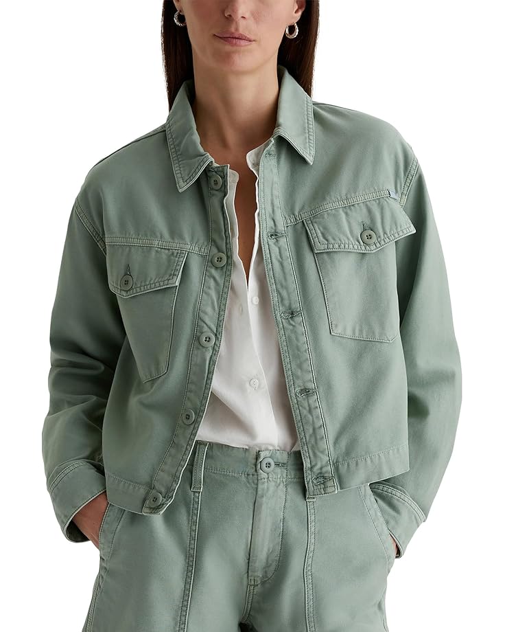 

Куртка AG Jeans Valleta Utility Shirt Jacket, цвет Sulfur Matcha Latte