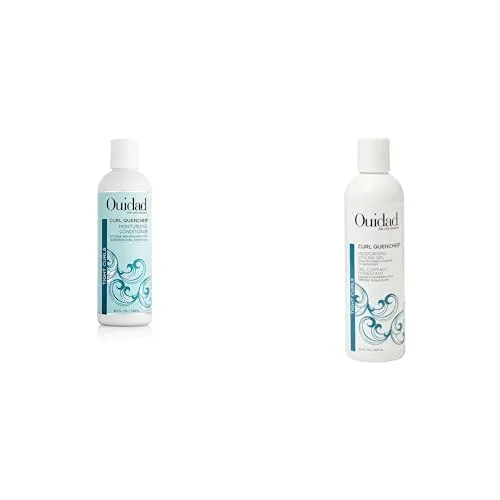 Набор Ouidad Curl Quencher 8.5 fl oz: увлажняющий кондиционер и гель для укладки тугих локонов - для придания формы, увлажнения и контроля пушистости.