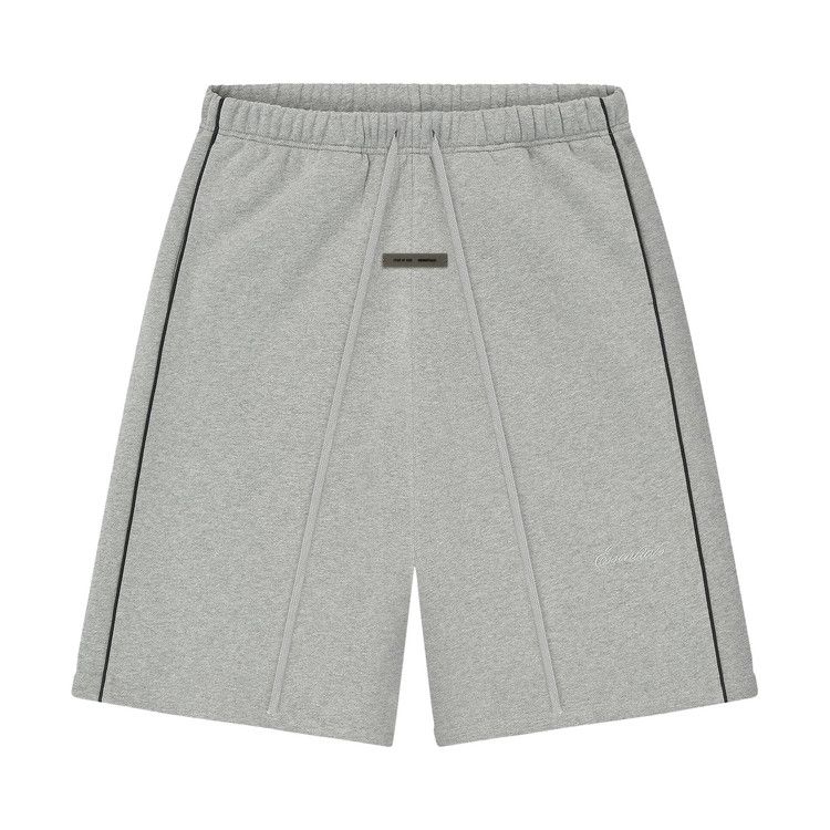 

Спортивные шорты Fear of God Essentials Relaxed Fleece Sweatshort With Piping, Concrete Heather/Black