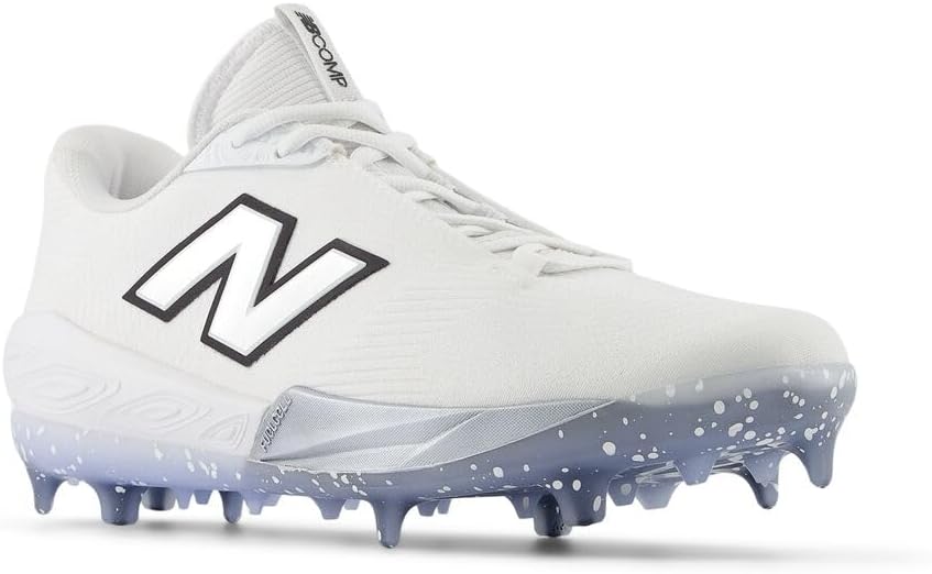 Бейсбольные кроссовки New Balance FuelCell Comp V4 для мужчин, White/Silver — фото 4