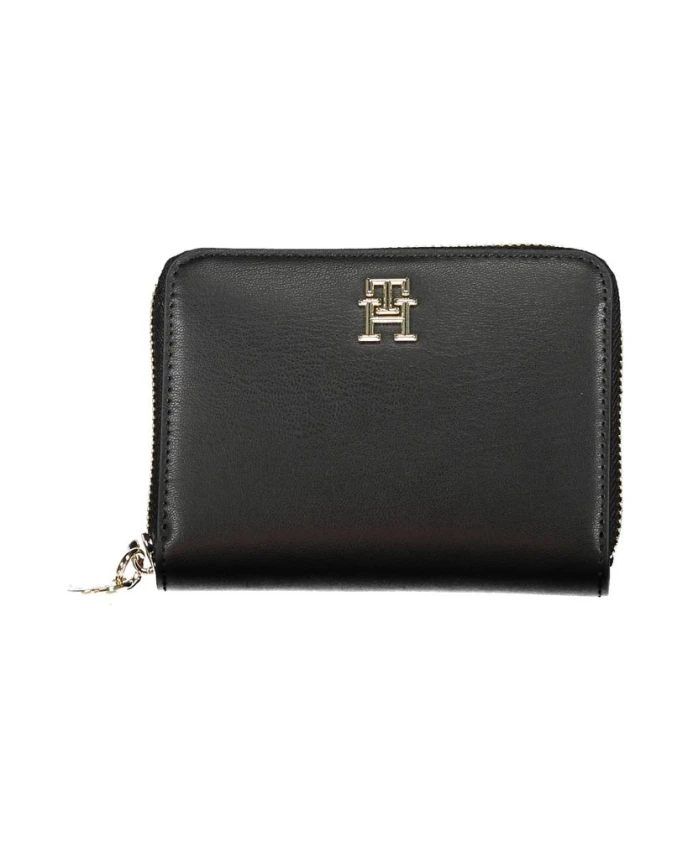 

Черный женский кошелек - роскошная функциональность Tommy Hilfiger, черный