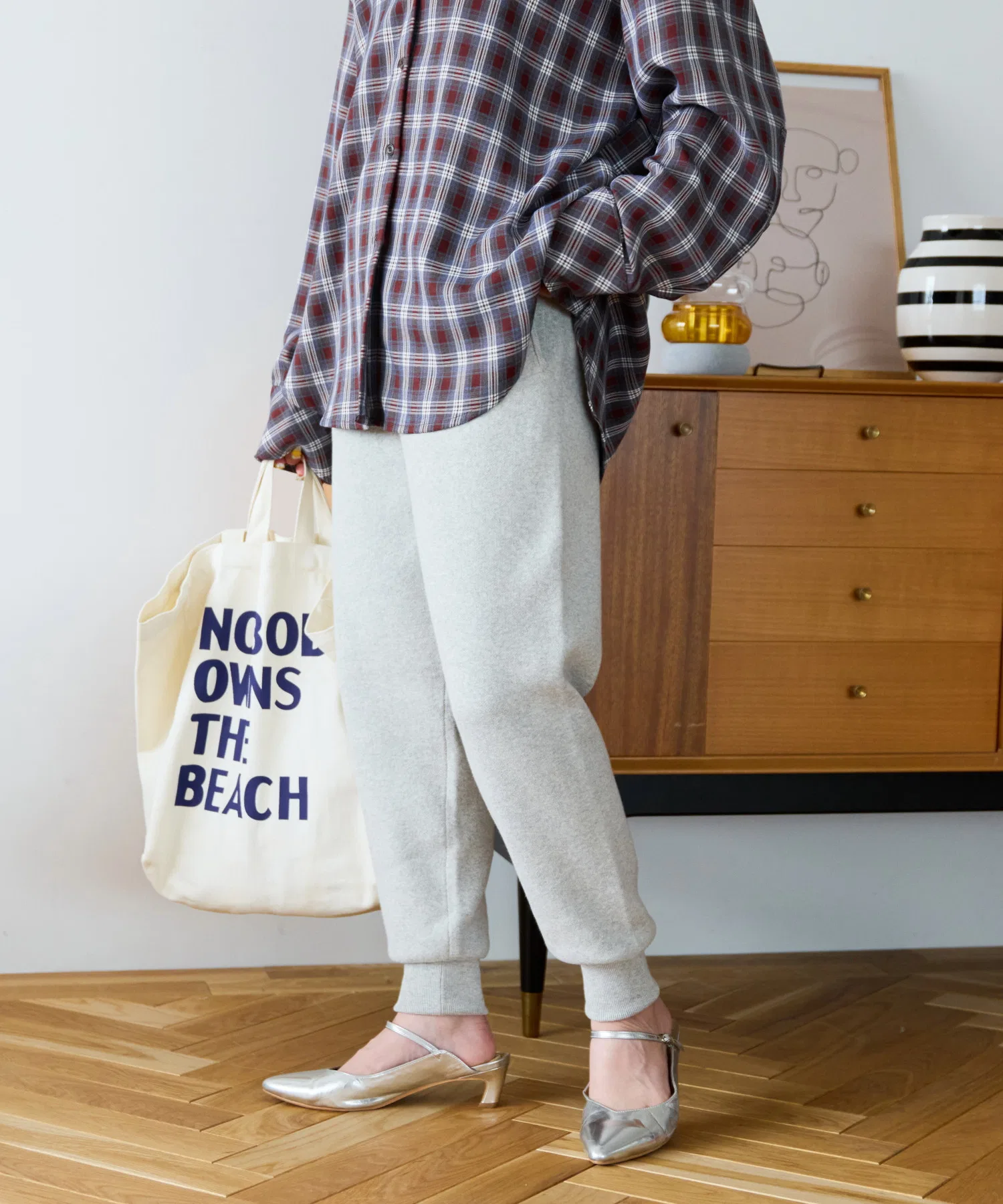 Женские трикотажные брюки-джоггеры FREAK'S STORE серые