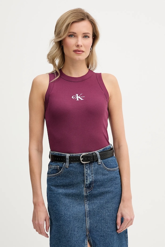 

Топ Calvin Klein Jeans, фиолетовый