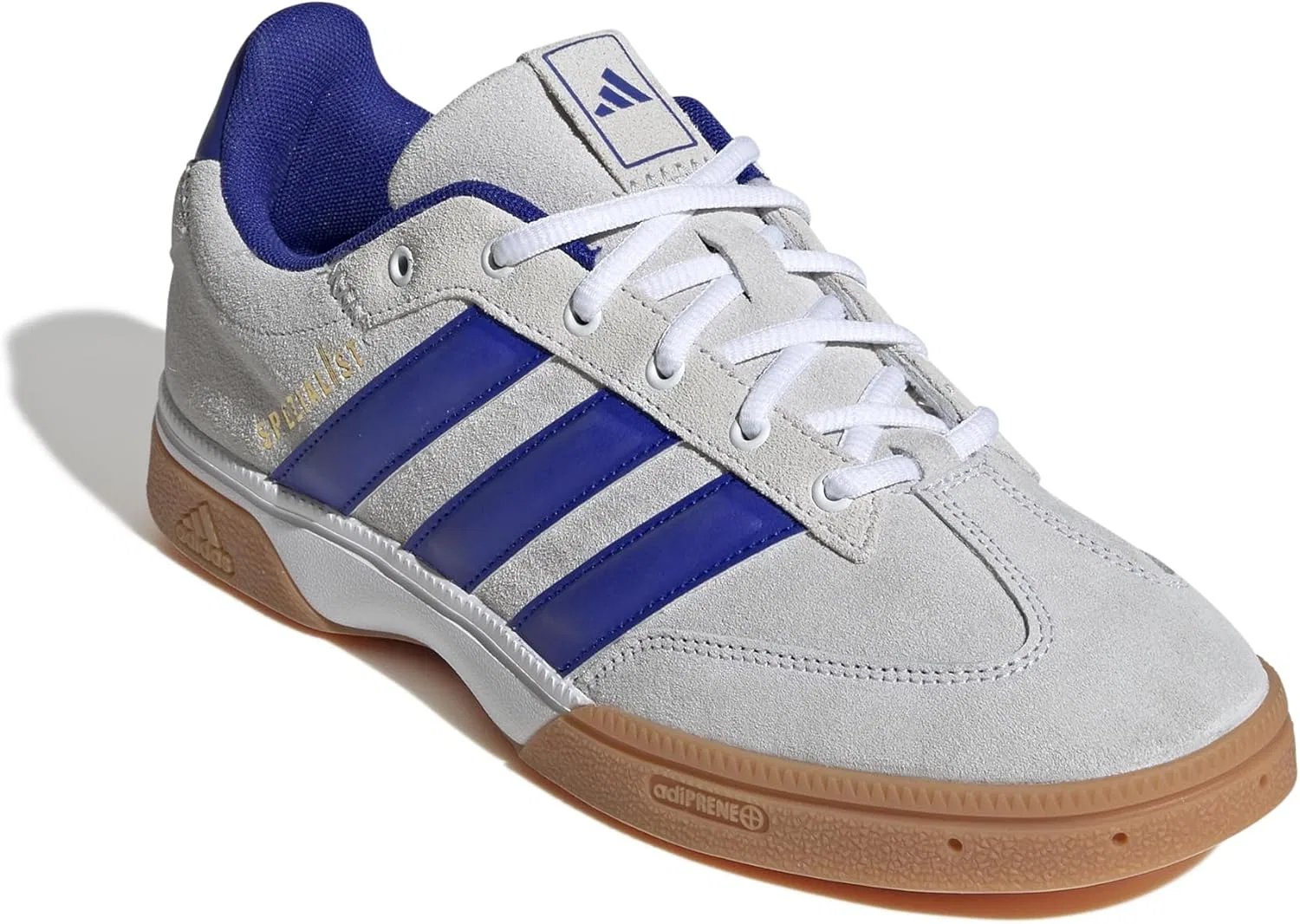 Мужские кроссовки Adidas Specialist для игры в помещении, Cloud White Lucid Blue Grey Two — фото 3