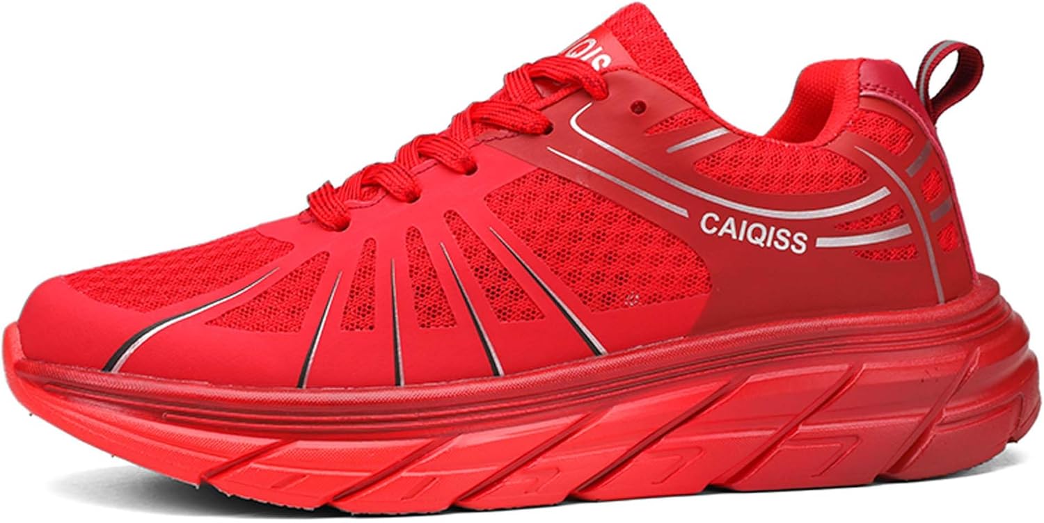 

Мужские низкие кроссовки на шнуровке, классические повседневные прогулочные туфли с резиновой подошвой Ksyvucrd, красный