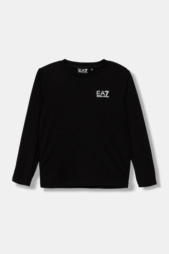 

Детская хлопковая водолазка Ea7 Emporio Armani, черный