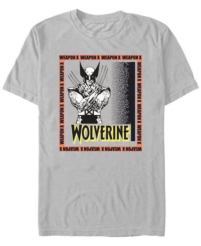 

Мужская футболка с коротким рукавом Wolverine X Weapon Fifth Sun, серебряный