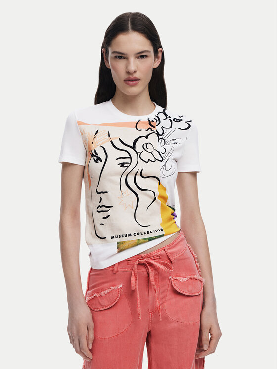 

Футболка обычного кроя Collection 25SWTKAC Desigual, белый