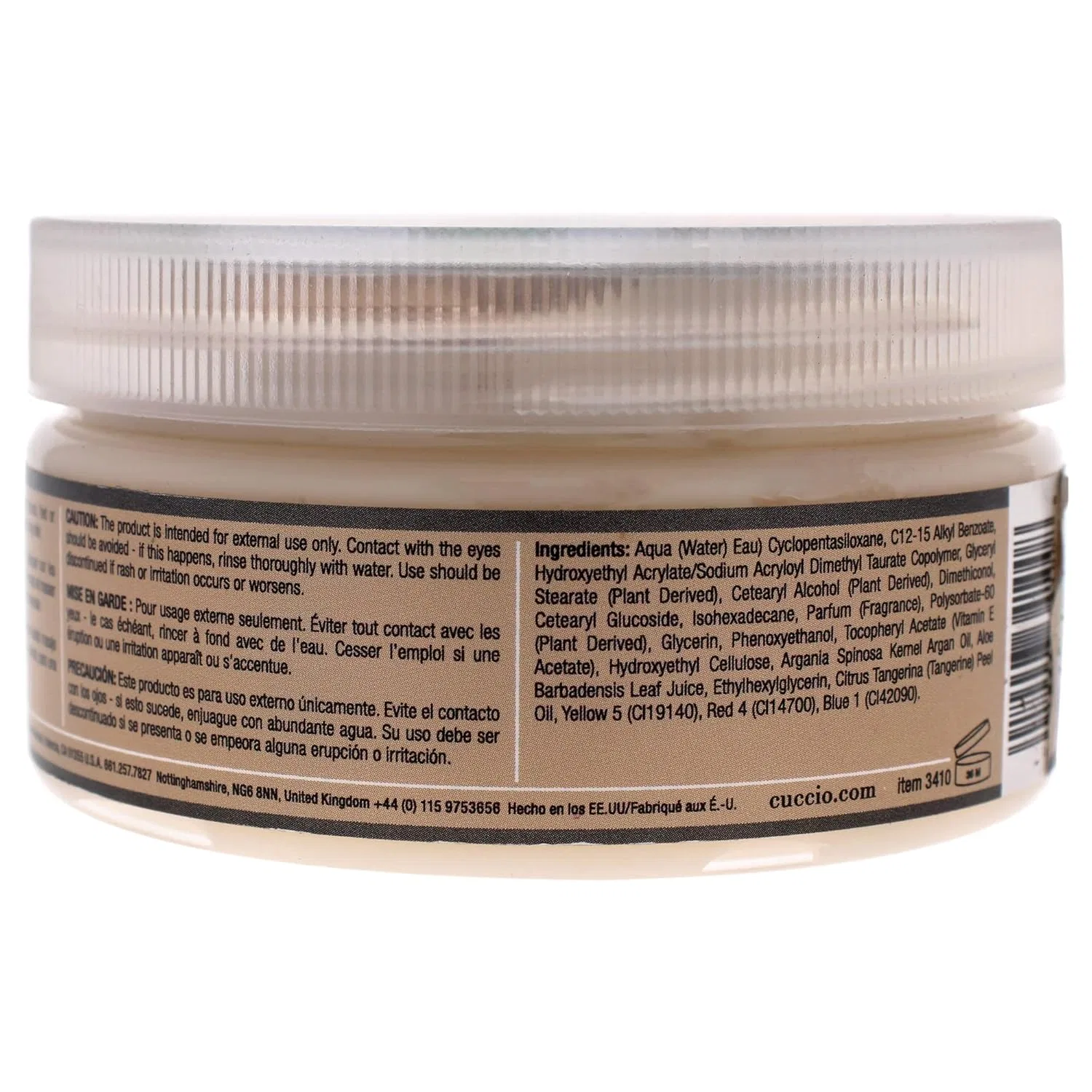Ультраувлажняющий крем для тела Naturale Tangerina & Argan Butter Cuccio — фото 3
