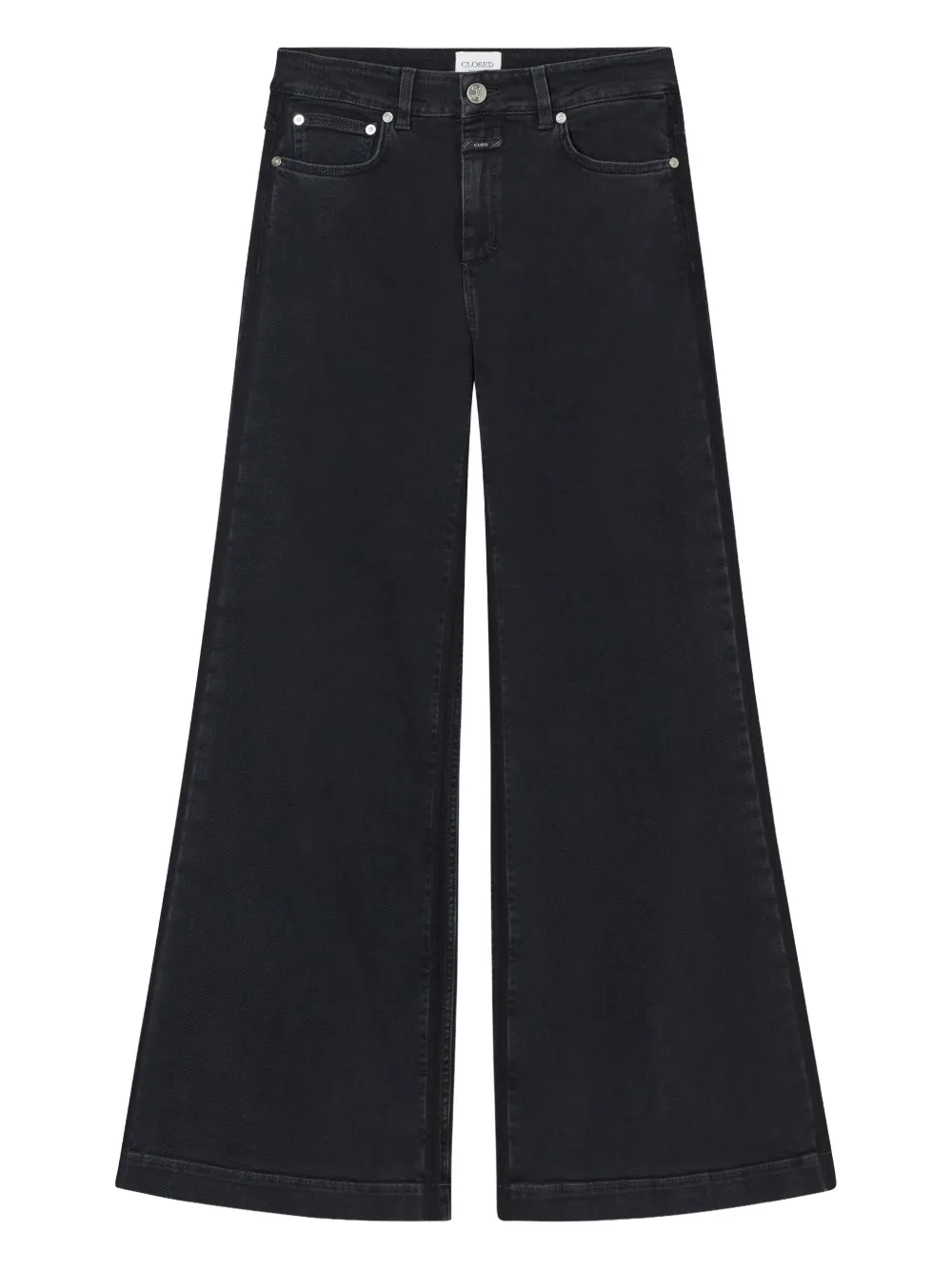 

Джинсы с нашивкой-логотипом Closed, черный