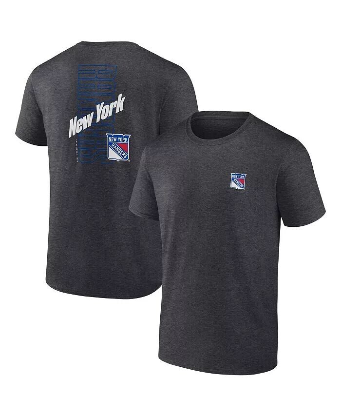 

Футболка мужская Heather Charcoal New York Rangers Backbone Fanatics