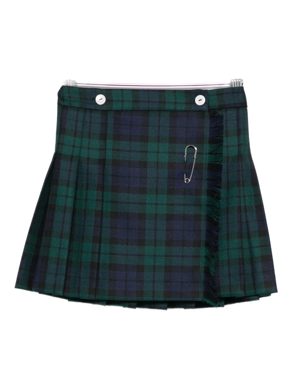 

Мини-юбка в плиссированную клетку Mariella Ferrari, синий