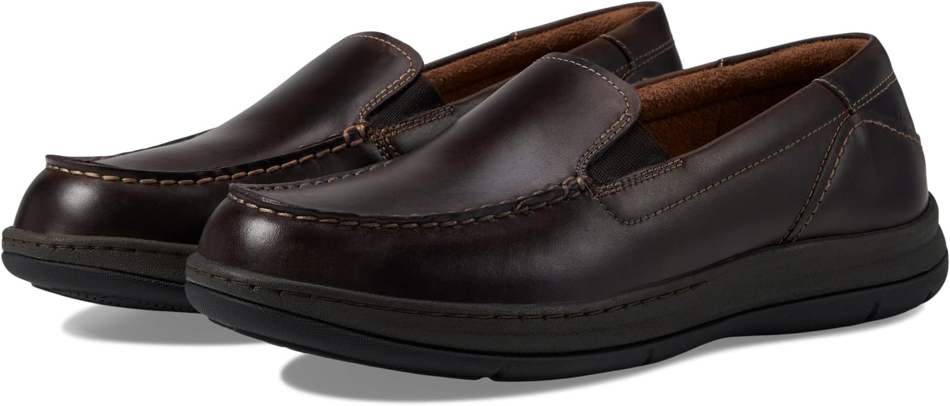 

Лоферы Central Jr. Moc Toe Venetian Loafer Florsheim, цвет Brown Crazy Horse