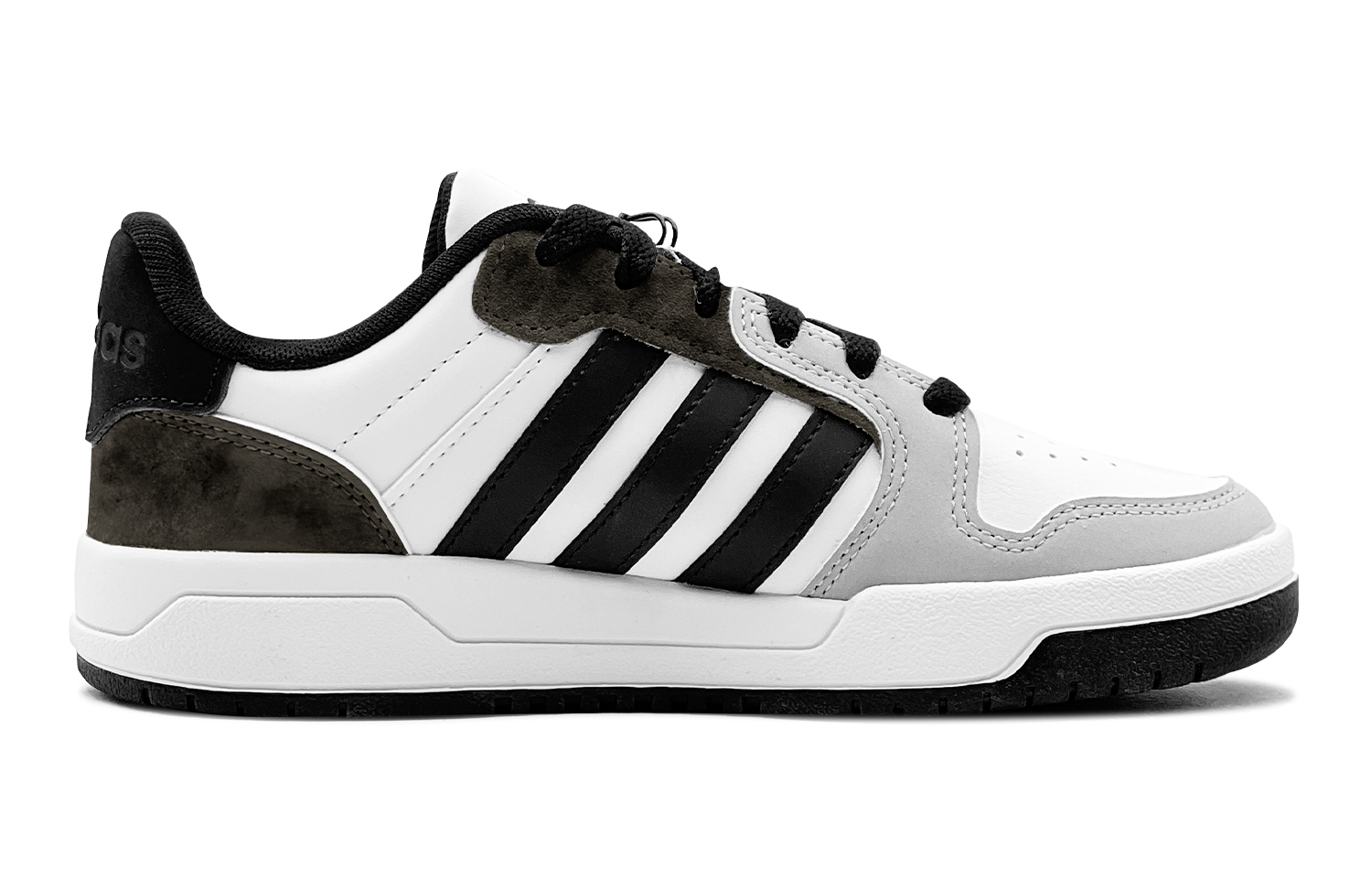 Adidas Entrap Ink Gray, стиль преппи, индивидуальная мода, модные универсальные низкие кеды для скейтбординга унисекс серый белый — фото 4