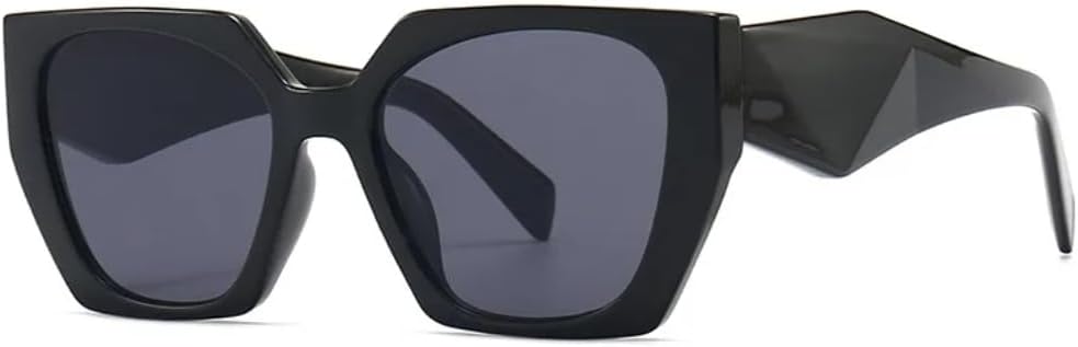 

Солнцезащитные очки для мужчин и женщин - защита UV400 - оправа "кошачий глаз" с градиентными линзами, компактная форма, для занятий спортом на открытом воздухе и вождения DSVIGF, Black Grey