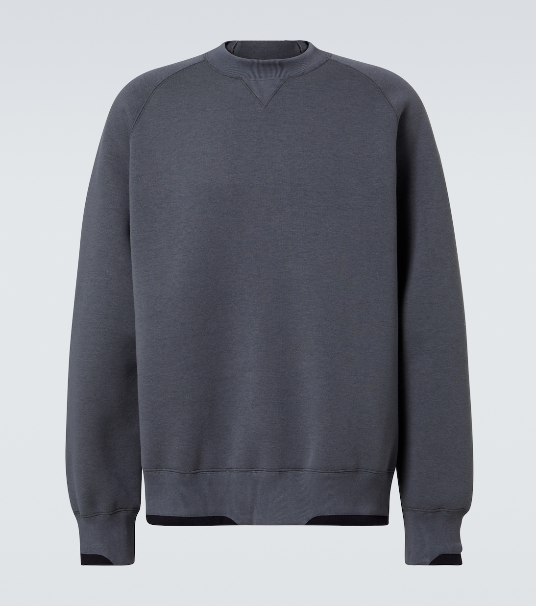 

Толстовка из смесовой хлопковой ткани Sacai, Blue Gray