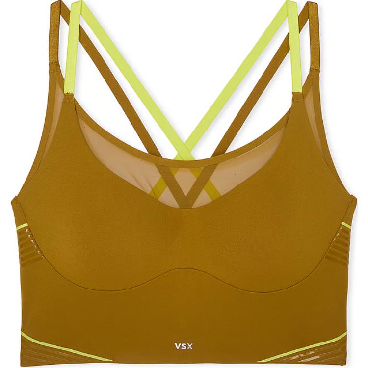 

Лиф VSX Elevate Refined Contours Longline Бра Victoria's Secret, Ферн/Имбирно-желтый