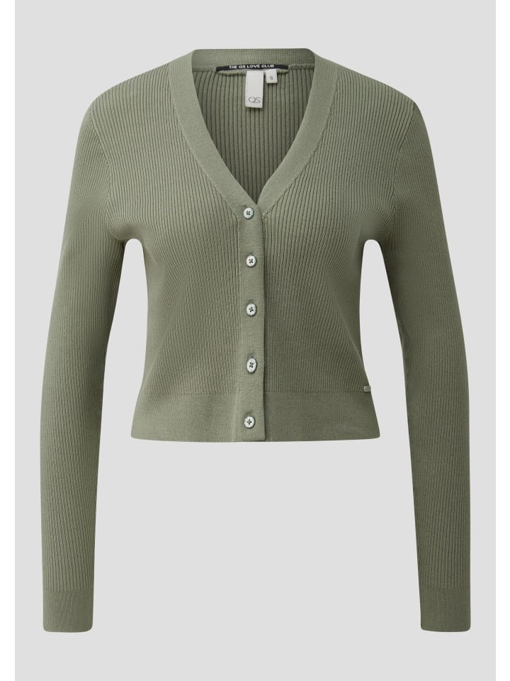 

QS Кардиган цвета 7927_оливково-зеленый