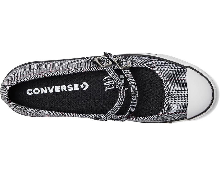Кроссовки Converse Chuck Taylor All Star Dainty Mary Jane Plaid, цвет Black/White/Sporty Berry — фото 2