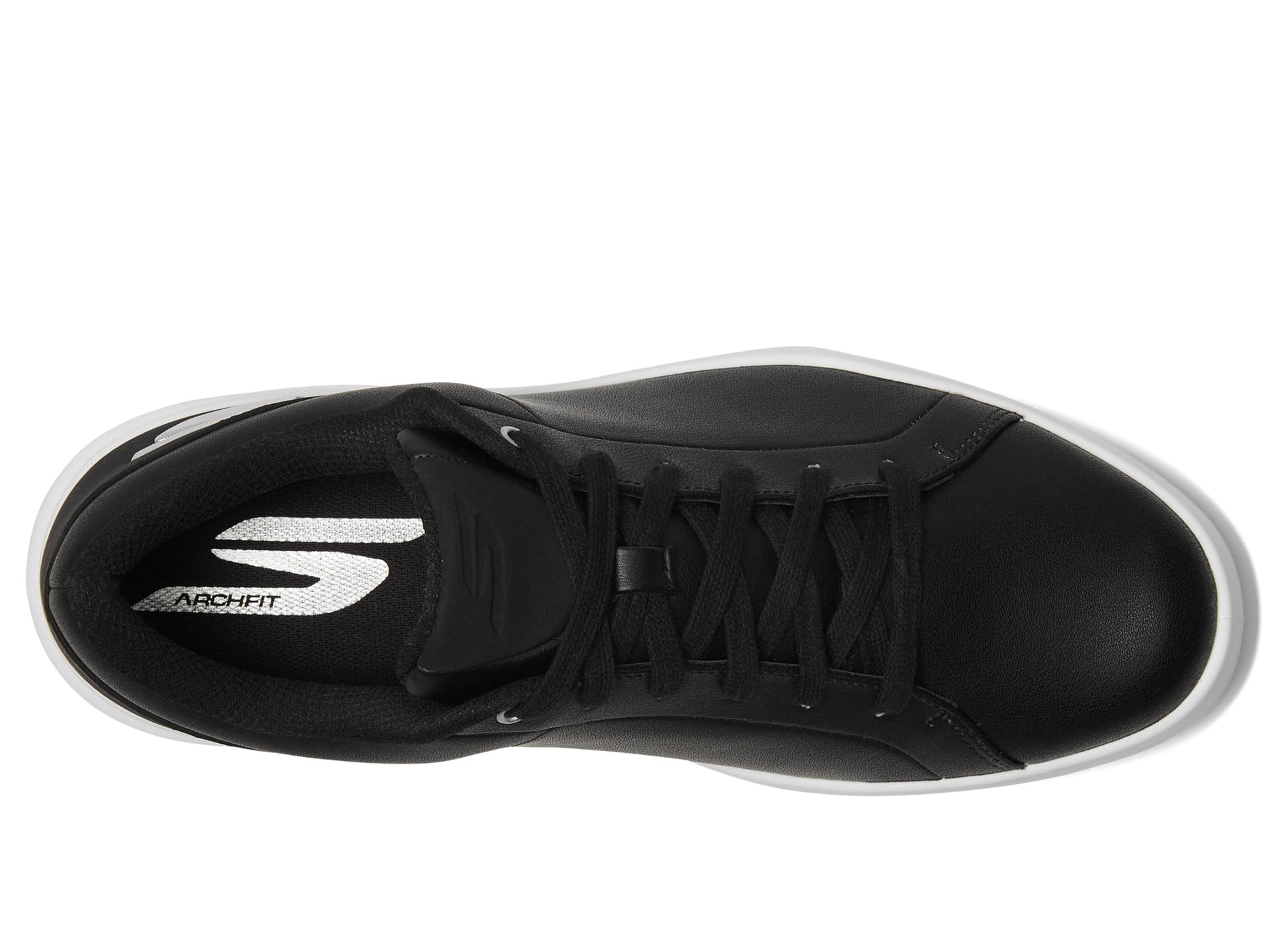 Кроссовки Skechers GO GOLF Drive 6 Relaxed Fit Spikeless Golf Shoe, черный/белый — фото 2