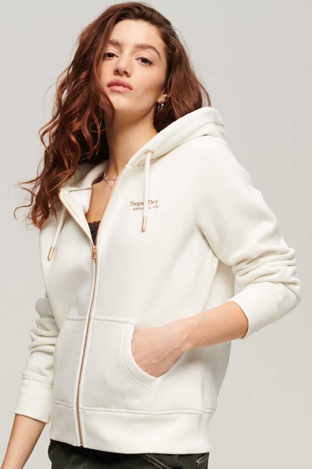 

Толстовка с логотипом Essential Superdry, белый